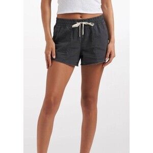 VUORI Vintage Ripstop Charcoal Grey Women's Shorts Size S